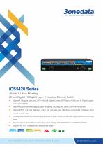 3onedata | ICS5428 Series Datasheet | 28-port Gigabit/10Gigabit Layer-3 Industrial Ethernet Switch