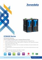 3onedata | ICS6420 Series Datasheet | 20-port Gigabit/10Gigabit Layer 3 Industrial Ethernet Switch