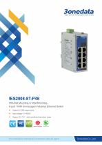 3onedata | IES2008 Datasheet |8-port 100M Unmanaged Industrial Ethernet Switch