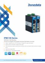 3onedata | IPMC100 | Industrial 2/3-port Gigabit PoE Media Converter