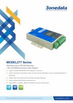 3onedata | MODEL277 | 1-port RS-232/485/422 to Fiber Converter