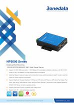 3onedata | NP5000 Series | Desktop and Wall Mounting | 1/2/4/8 RS-232/485/422 3IN1 Safe Serial Server