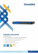 3onedata | PS5026G-2GS-24PoE | POE Switch | Managed | Gigabit | 24 ports 10/100/1000M PoE Switch