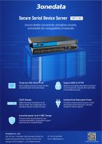 3onedata Secure Serial Device Server NP5100 Flyer