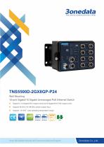 3onedata | TNS5500D-2GX8GP-P24 Datasheet | 10-port M12 Gigabit/10 Gigabit Unmanaged PoE Ethernet Switch