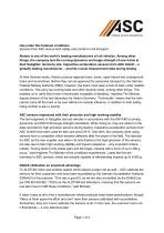 Application Report ASC Sensor Applications at Alstom