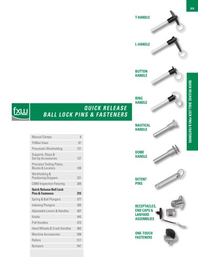 QUICK RELEASE BALL LOCK PINS