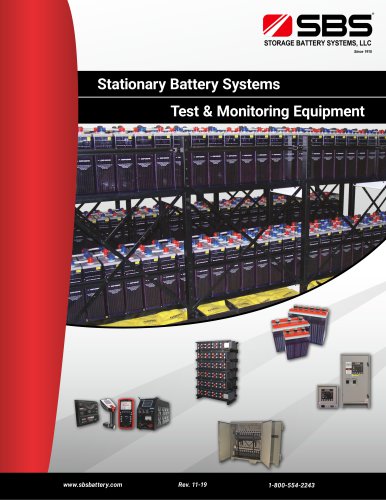 Stationary Battery Systems and Test & Monitoring Equipment