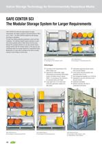 SAFE Center Shelving Units for Hazardous Media (Indoor Storage)