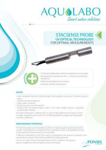 Multiparameter probe UV254 TOC/COD/BOD StacSense