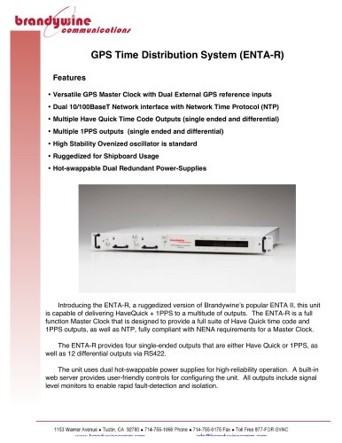 GPS Time Distribution System (ENTA-R)