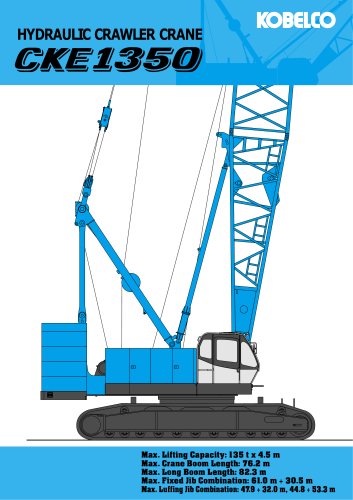    CKE 1350 hydraulic crawler crane