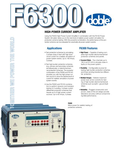 F6300 High-Power Current Amplifier