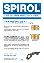 Series CL8000 & CL8100 Precision Machined Brass Compression Limiters