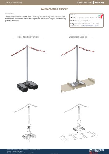 Demarcation barrier