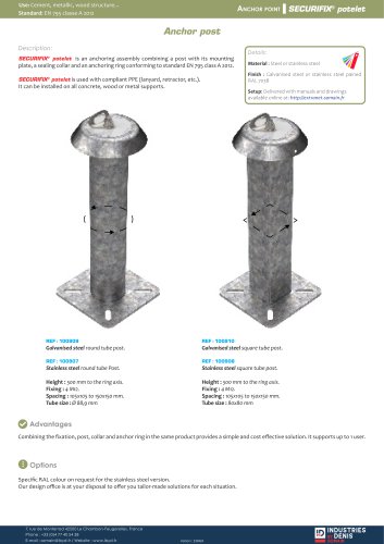 SECURIFIX® potelet H500