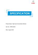 Cubic High Dust Concentration Monitor OPM-6303Q Specification
