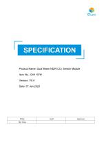 Dual Beam NDIR CO2 Sensor Module-CM1107N