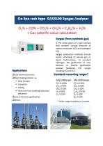 Syngas online analyzers & continous monitoring system