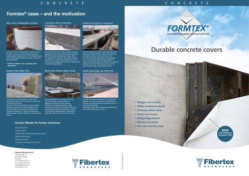 Formtex - Controlled Permeability Formwork (CPF) Liner