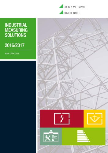 Main Catalogue Industrial Measuring Solutions 2016/2017