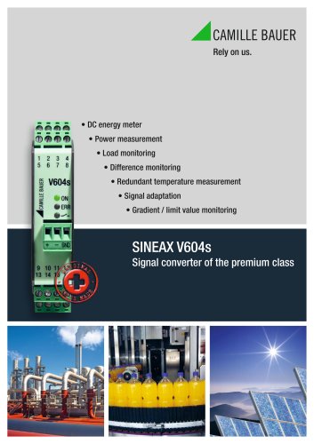 SINEAX V604s - Signal converter of the premium class