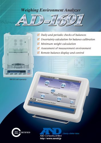 AD-1691 Weighing Environment Analyzer