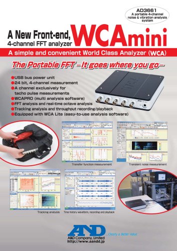 Portable 4-channel Noise & Vibration Analysis System/AD-3661