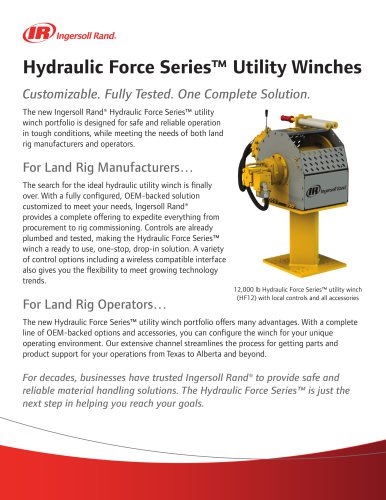 Hydraulic Force Series™ Utility Winches