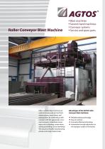 Roller conveyor blast machine