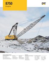 Cat® 8750 DRAGLINE RANGE