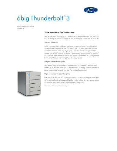 LaCie 6big Thunderbolt 12TB