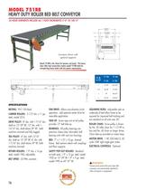 MODEL 751RB HEAVY DUTY ROLLER BED BELT CONVEYOR