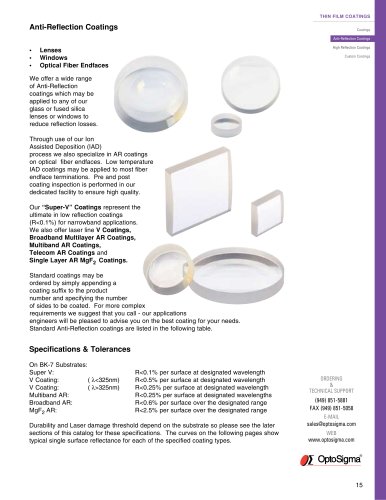 Anti-Reflection Coatings