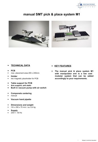 M1 SMD manipulator