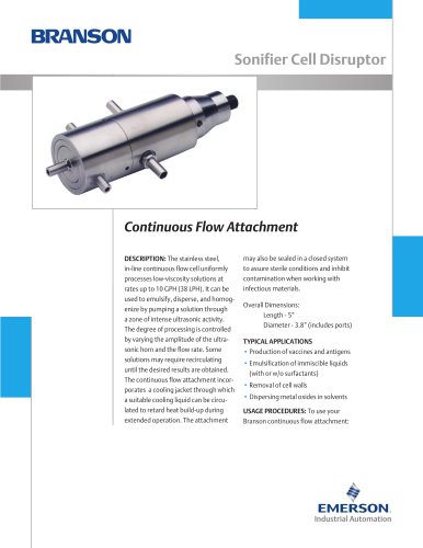 Continuous Flow Attachment