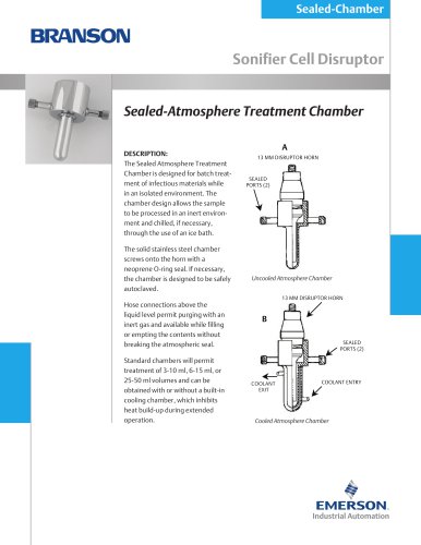 Sealed-Atmosphere Treatment Chamber