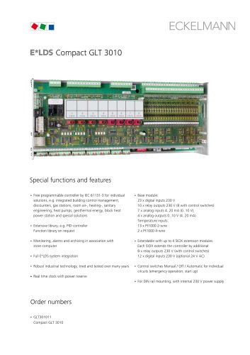 E•LDS GLT 3010 com­pact