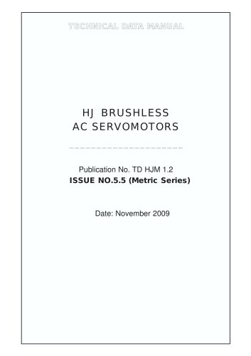 HJ BRUSHLESS AC SERVOMOTORS