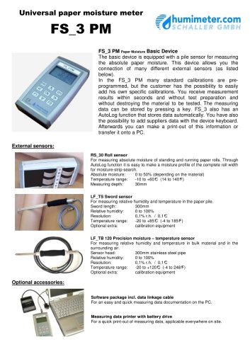 FS_3PM Universal paper moisture meter