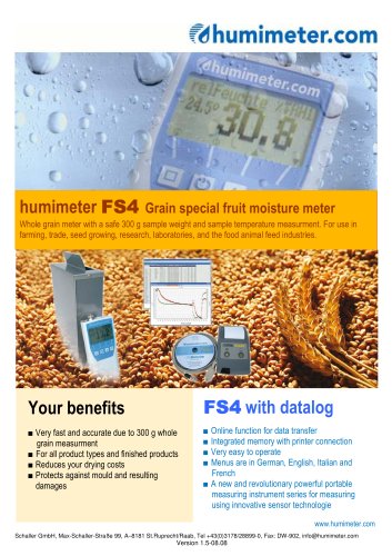 humimeter FS4 Grain special fruit moisture meter