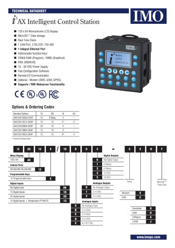 i 3 AX Intelligent Control Station