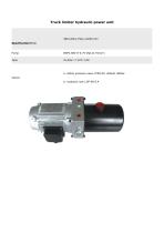 Hangzhou Chinabase Machinery Truck limiter hydraulic power unit