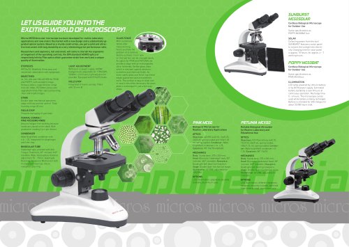 MICROS Routine Laboratory Microscope Series "MC50"