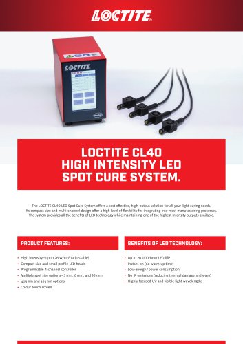 LOCTITE CL40 HIGH INTENSITY LED SPOT CURE SYSTEM