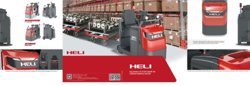 G2 series 3-4.5 ton stand-onLithium battery tractor