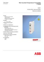 TTR200 - Rail mounted Temperature Transmitter, HART, Pt100 (RTD), thermocouples, electrical isolation