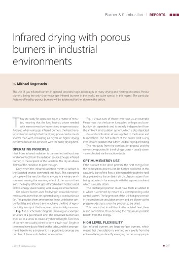 Brochure Industrial drying with infrared Porous burners