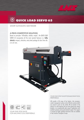 Short loader / Barfeed for short bars QUICK LOAD SERVO 65