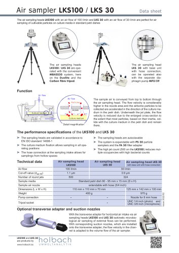 Air sampler LKS100 / LKS 30